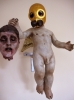 Escultura ángel contemporáneo con cabeza decapitada San Juan Bautista Óscar Salmerón