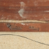 Pintura vintage del Arco del Triunfo de París, firmada Rigaud, hacia 1960