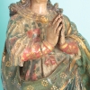 Inmaculada Concepción barroca del siglo XVIII en madera policromada con diadema de plata