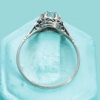 Anillo de compromiso en platino con diamante solitario de 0,50 ct