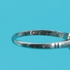 Anillo de compromiso en platino con diamante solitario de 0,50 ct