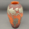 Jarrón de pâte de verre art nouveau con decoración de metal, 1900-1920