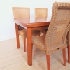 Cuatro sillas auxiliares de ratán de Lloyd Loom, 1980 - 1990