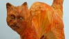 Joan Priego, escultura contemporánea, gato rojo, 2021