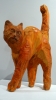 Joan Priego, escultura contemporánea, gato rojo, 2021