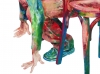 Samuel Salcedo, pintura contemporánea expresionista, hombre escondido, 2003