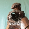 San Antonio de Padua con el Niño en nogal tallado, siglo XVIII