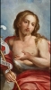 Óleo sobre cobre, San Juan Bautista, escuela italiana, siglo XVIII