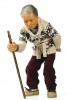 Jackie K. Seo, escultura hiperrealista, anciana caminando, 2009