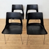 Cuatro sillas mid century de Kay Korbing para Fibrex, Dinamarca, 1960 - 1965