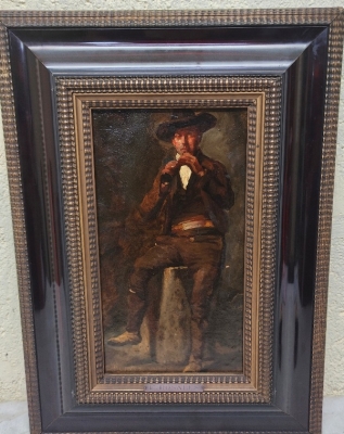Óleo sobre tabla, Eduardo Rosales