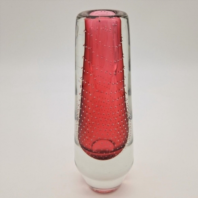 Florero de cristal de Gunnel Nyman para Nuutajarvi Notsjo, Finlandia, 1940 - 1950