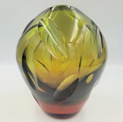 Florero de cristal de Erich Jachmann para WMF, 1950 - 1959