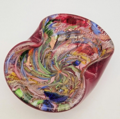 Cenicero de Murano de Dino Martens para Aureliano Toso Murano, Italia, 1950 - 1959