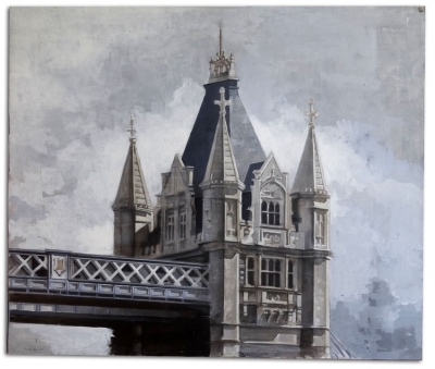 Miguel Vivo, pintura, paisaje urbano, Torre de Londres