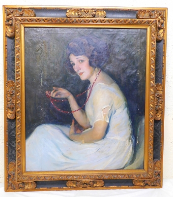Óleo sobre tela, por José Mongrell Torrent, 1924