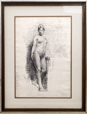 Carles Mani, Dibujo a tinta, c. 1885