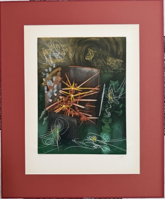 Roberto Sebastian Matta, Je suis intact, grabado 1978, tirada de 100 unidades