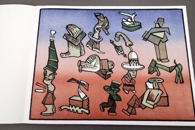 José Luis Cuevas y Joan Brossa, Sobre la vida, 2005, Libro de artistas