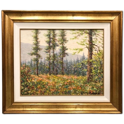 ”Paesaggio di Primavera nel Bosco”, M. Fontana, años 80-90 del siglo XX 