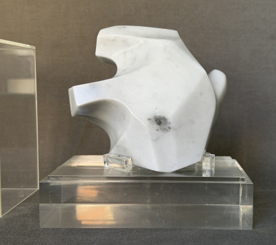 Alfonso Serrano, escultura en mármol, paloma blanca, tirada de 25 unidades, firmada