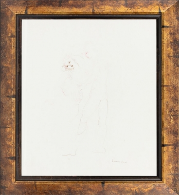 Leonor Fini, dibujo sobre papel a doble cara