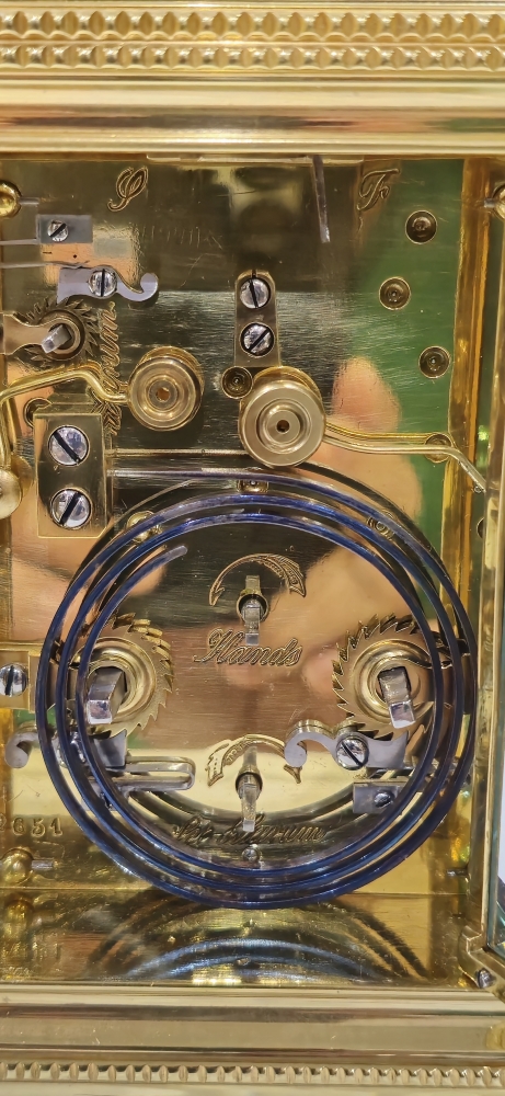 Reloj de carruaje francés, siglo XIX