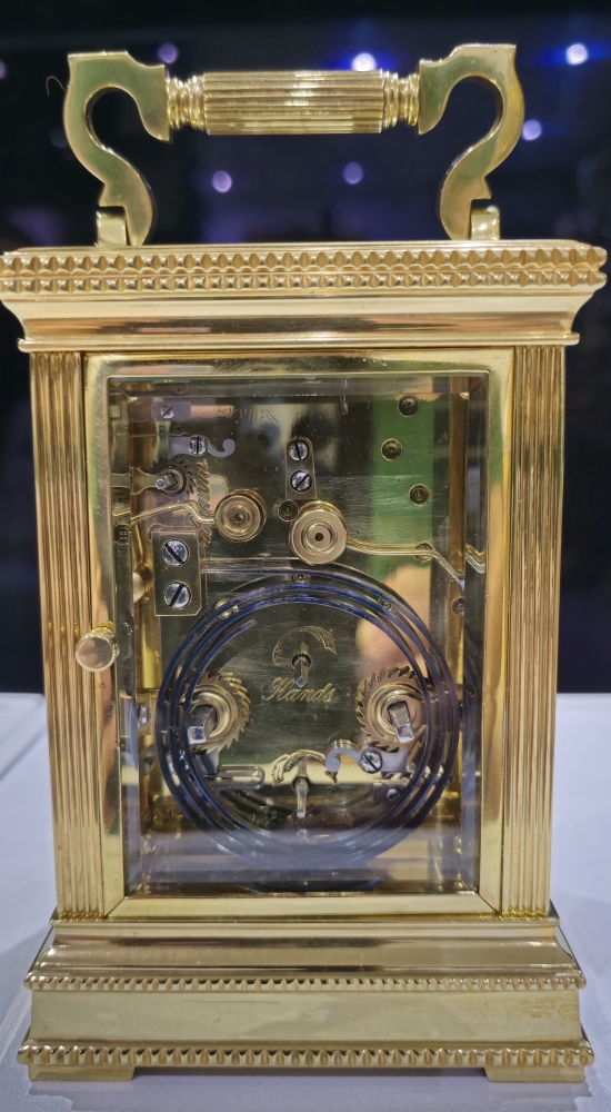 Reloj de carruaje francés, siglo XIX