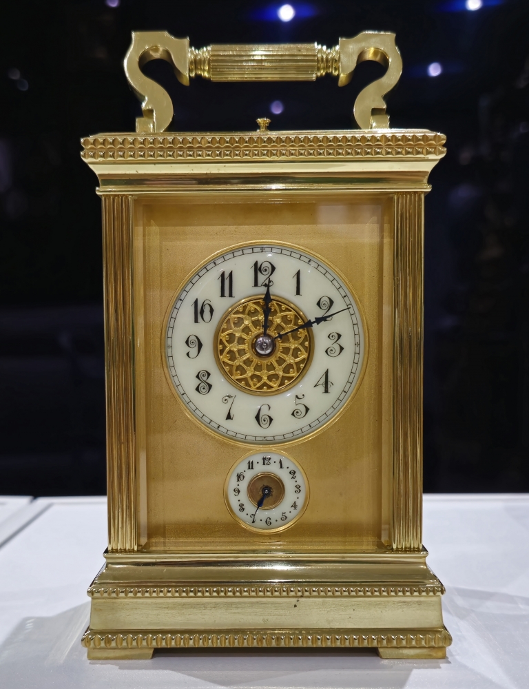 Reloj de carruaje francés, siglo XIX