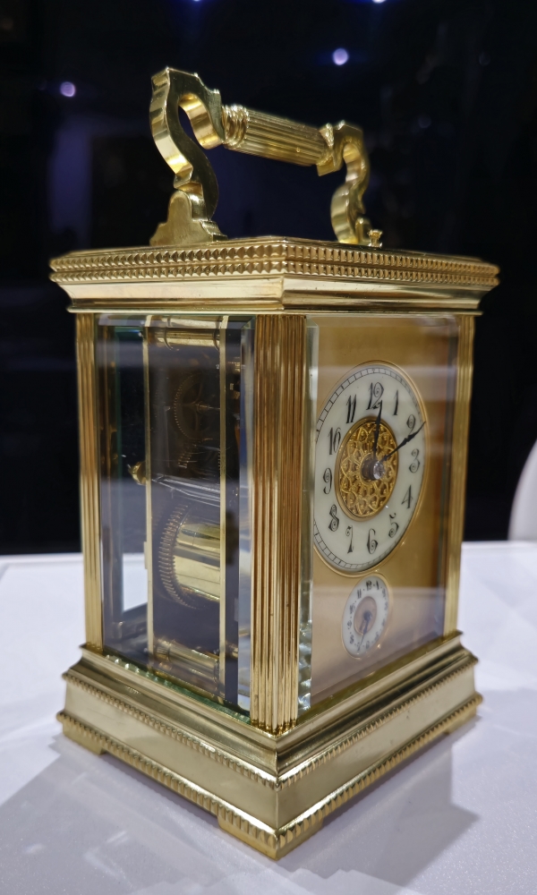 Reloj de carruaje francés, siglo XIX