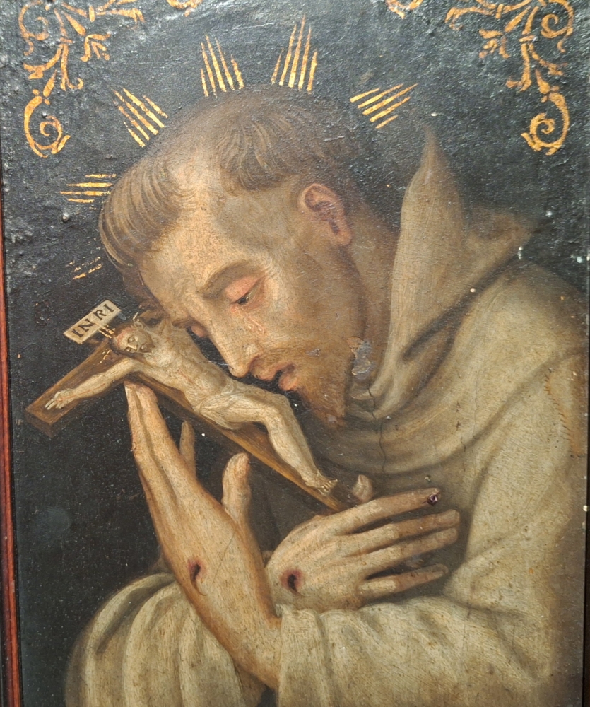 San Francisco en oración, escuela española, siglo XVI