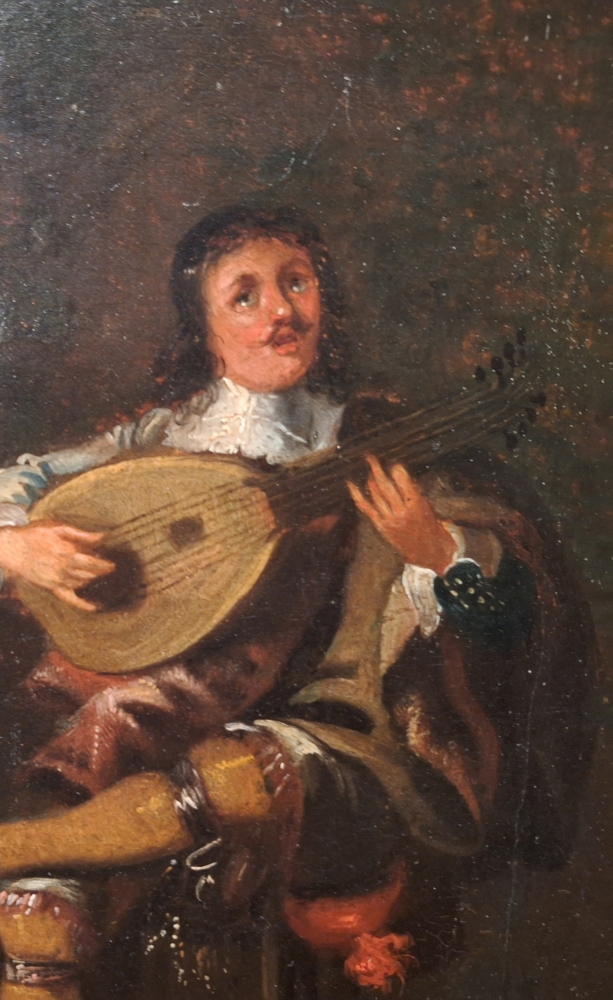 El tañedor de laud, escuela flamenca, siglo XVII