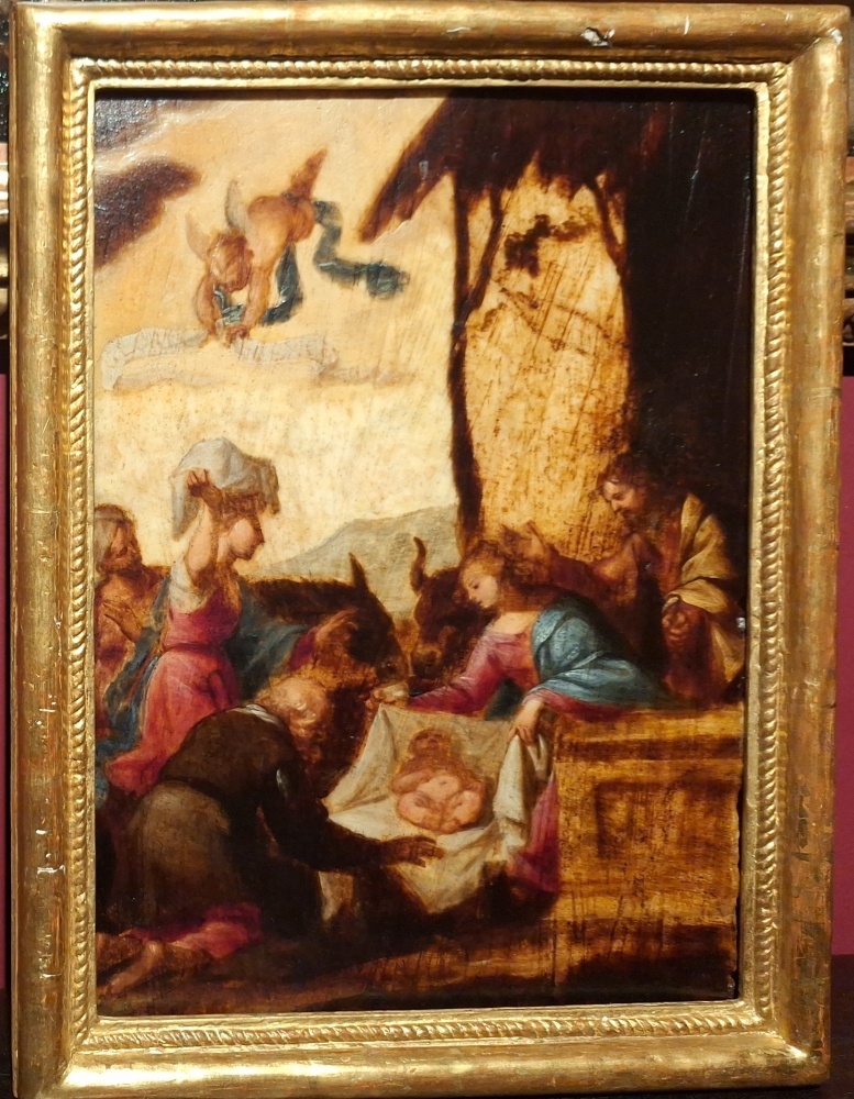 La adoración de los pastores, círculo de Carlo Maratta