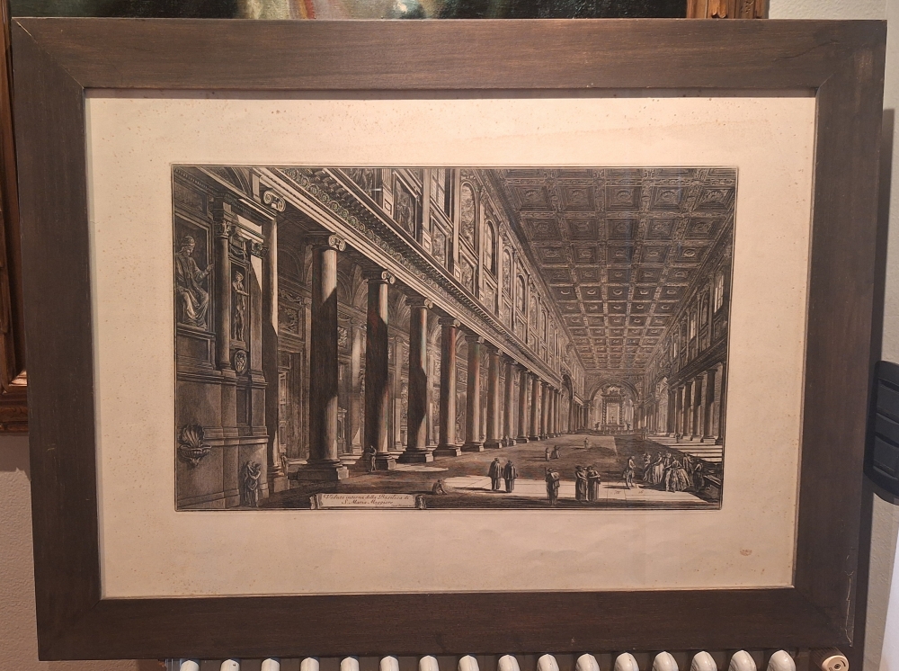 “Veduta interna della Basilica di S. Maria Maggiore”, Giovanni Battista Piranesi, 1768