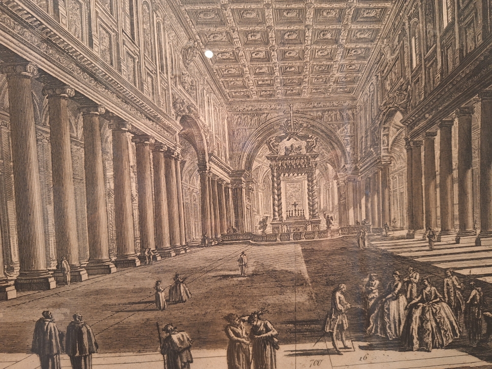 “Veduta interna della Basilica di S. Maria Maggiore”, Giovanni Battista Piranesi, 1768