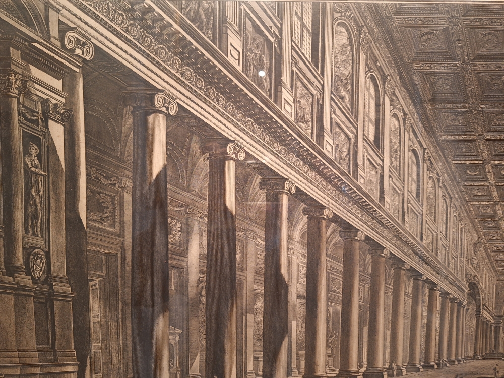 “Veduta interna della Basilica di S. Maria Maggiore”, Giovanni Battista Piranesi, 1768