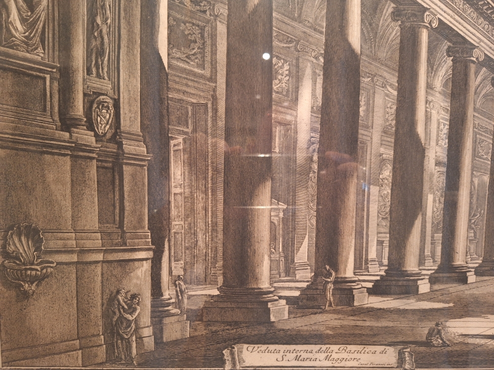 “Veduta interna della Basilica di S. Maria Maggiore”, Giovanni Battista Piranesi, 1768