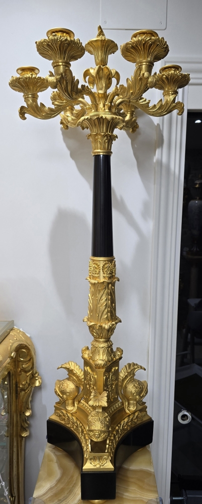 Pareja de candelabros, Francia, época Imperio, c. 1810