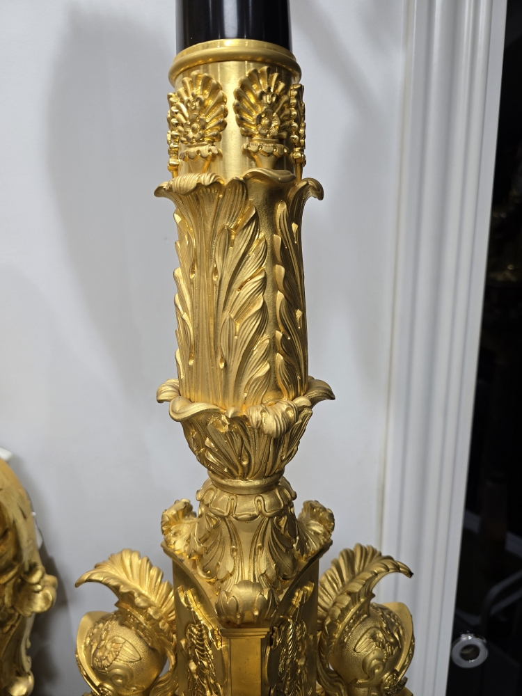 Pareja de candelabros, Francia, época Imperio, c. 1810