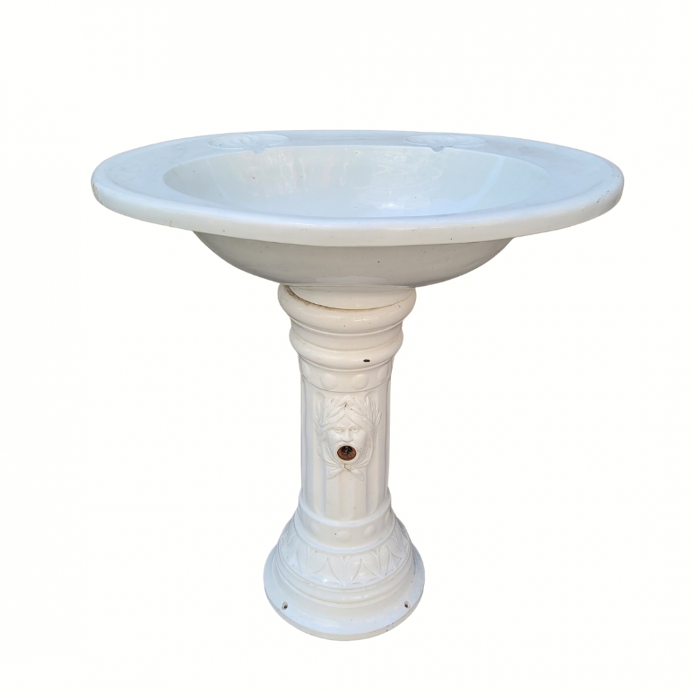 Lavabo Art Nouveau, porcelana, Francia, años 30