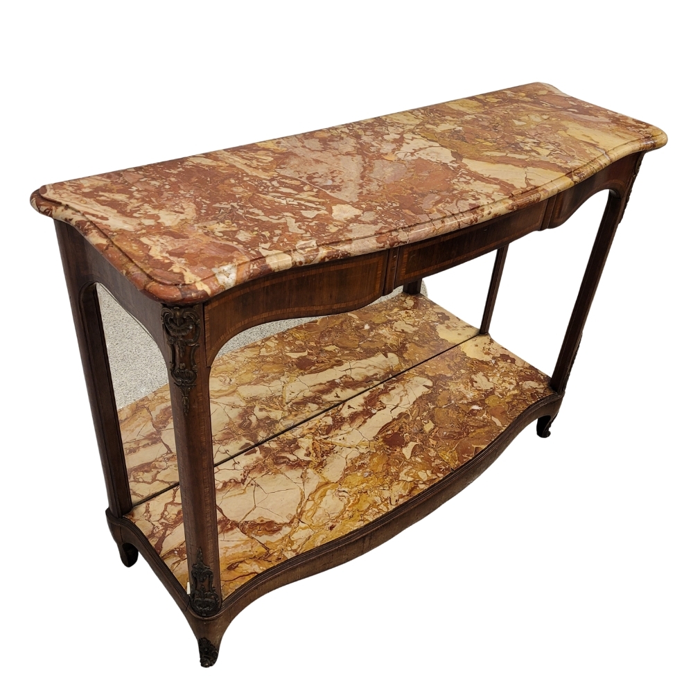 Mueble / consola, Faubourg St Honoré, palorosa, mármol y espejo, Napoleón III, Francia, siglo XIX
