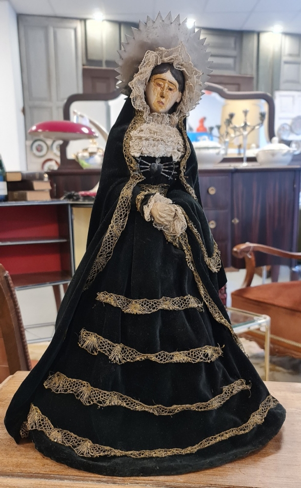 Virgen Dolorosa de vestir “cap i pota”, siglo XIX