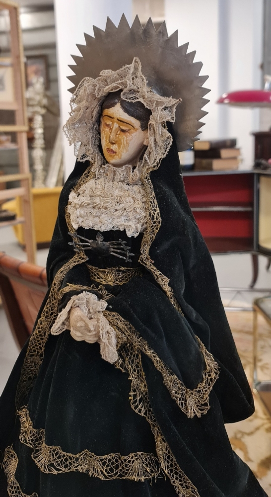 Virgen Dolorosa de vestir “cap i pota”, siglo XIX