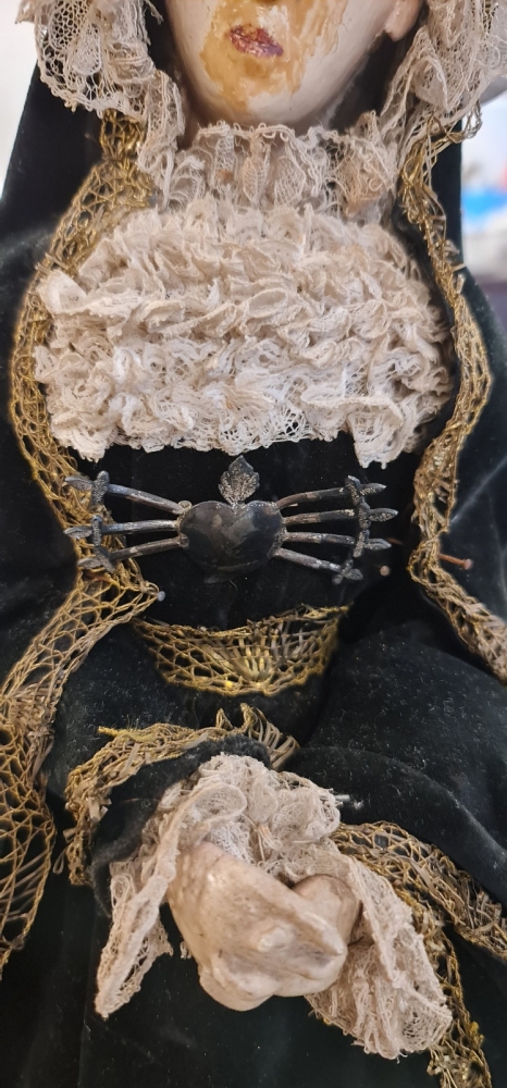 Virgen Dolorosa de vestir “cap i pota”, siglo XIX