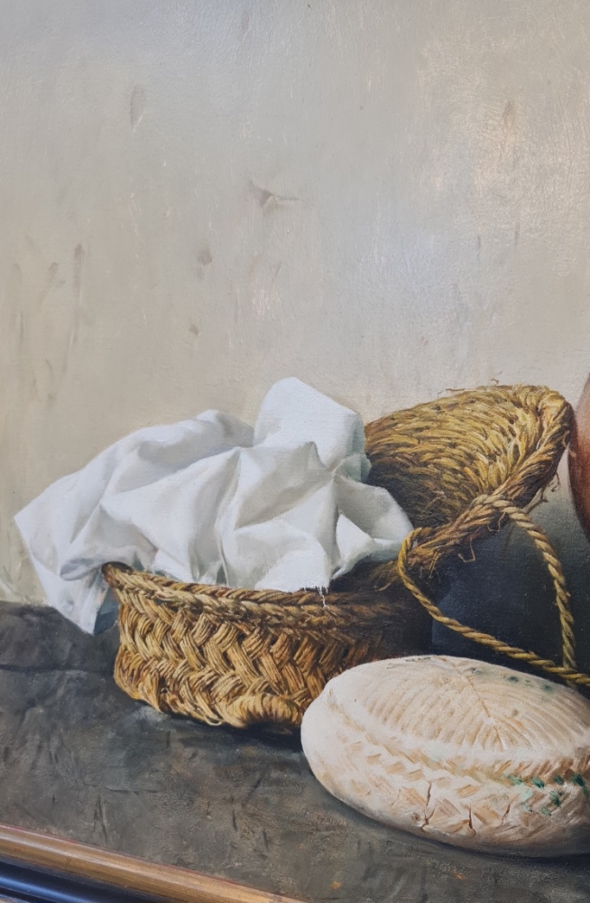 Justo Revilla Rubio, Bodegón, óleo sobre lienzo