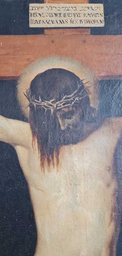 José Othón de Aguinaga, Cristo crucificado según Velázquez, óleo sobre lienzo
