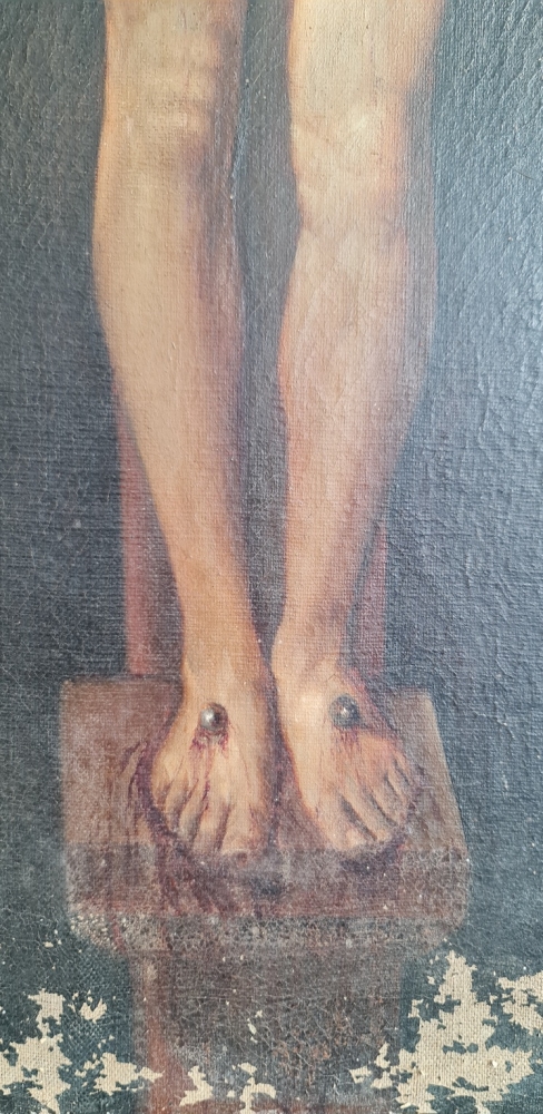José Othón de Aguinaga, Cristo crucificado según Velázquez, óleo sobre lienzo
