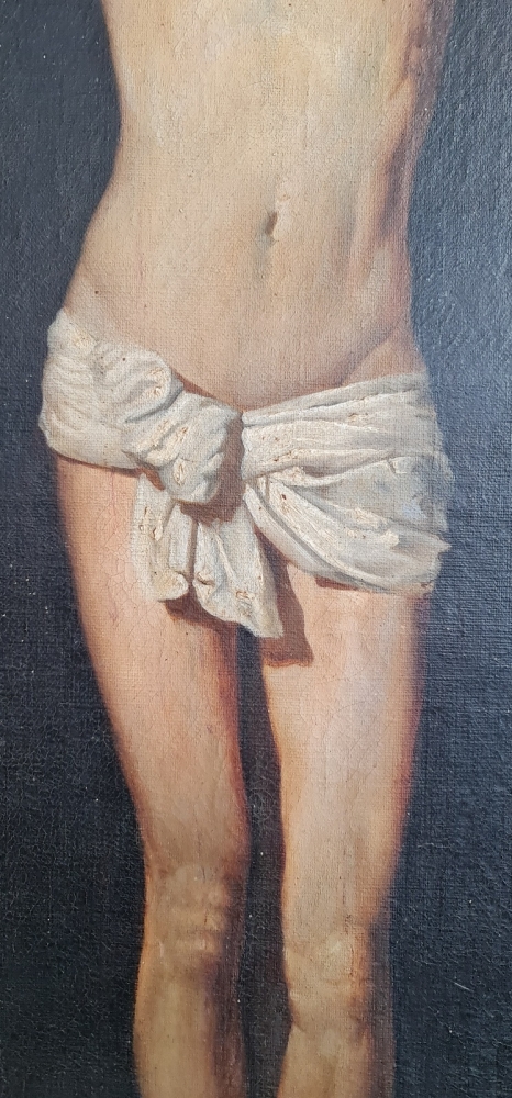 José Othón de Aguinaga, Cristo crucificado según Velázquez, óleo sobre lienzo