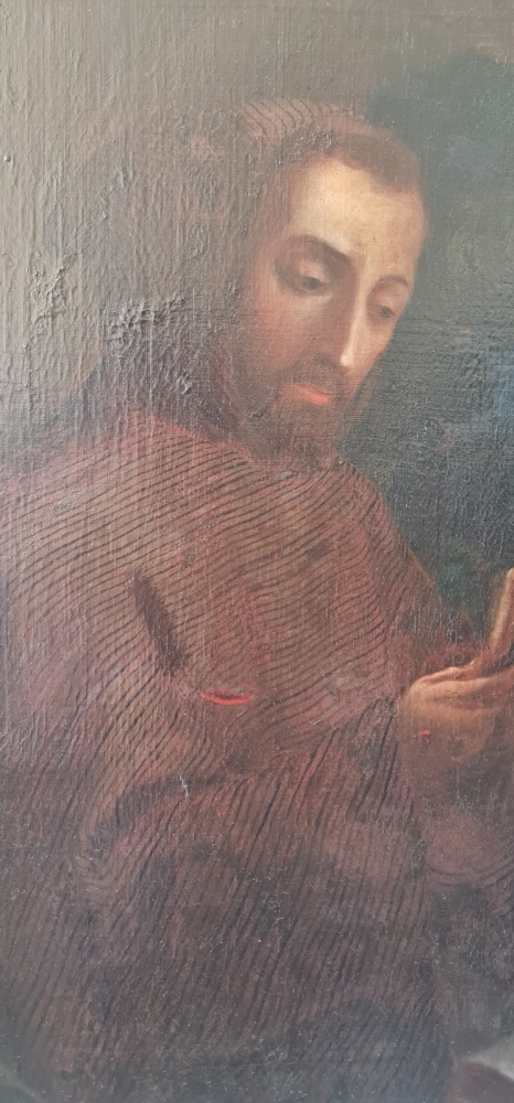 Francisco Antonio Vallejo, óleo de San Francisco de Asís, siglo XVIII