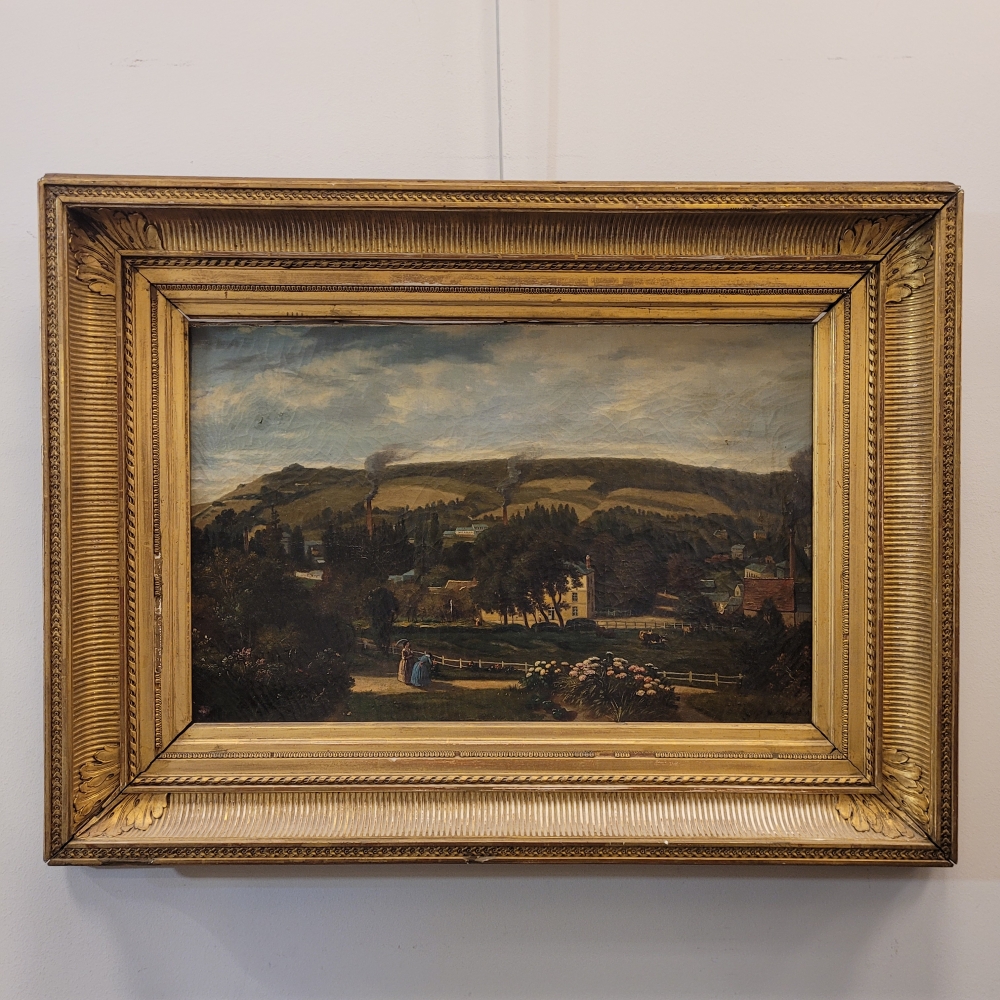 Narcisse Berchère, “Paisaje de Asnières-sur-Seine”, Francia, siglo XIX